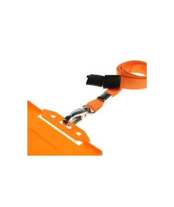 Tour de cou orange mousqueton 1437209 (ICA041437209)