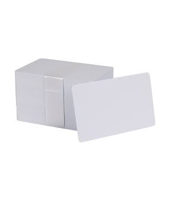 PVC BLANK CARDS - WHITE - 20MIL - 5 packs of 100 cards (C4002)