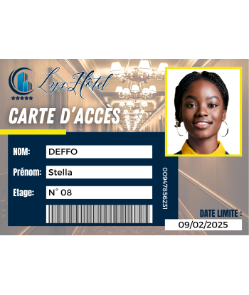 Carte PVC personnalisée