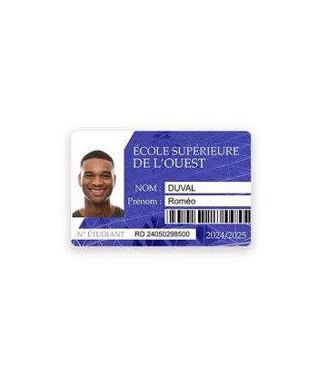 Carte PVC personnalisée