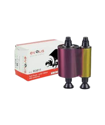Ruban Evolis YMCKO R3011 pour imprimantes Pebble 4 , Dualys 3 & plus