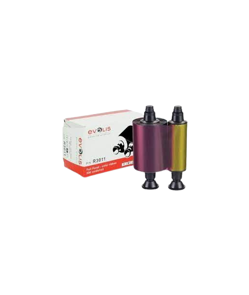 Ruban Evolis YMCKO R3011 pour imprimantes Pebble 4 , Dualys 3 & plus Ruban Evolis YMCKO R3011 pour imprimantes Pebble 4 , Dualys 3 & plus