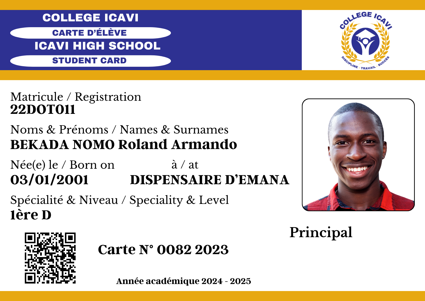 Carte Icavi Collège