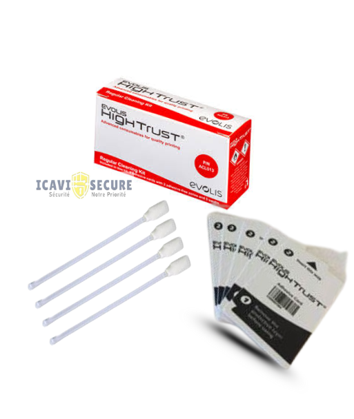Kit de Nettoyage Régulier ACL013 Pour imprimante Evolis Agilia